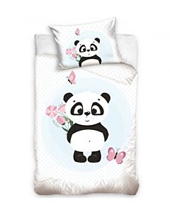  Bavlnené Detské Obliečky- Panda 120x90cm