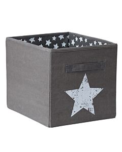  Veľký Box Na Hračky Vintage Star Šedý