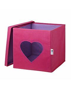  Úložný Box Na Hračky S Krytom A Okienkom Srdce