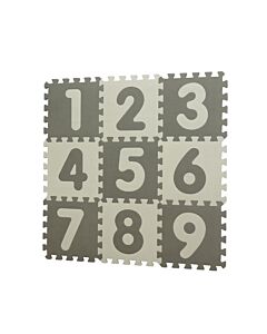  Hracia Podložka Puzzle Grey S Číslami 90x90 Cm 