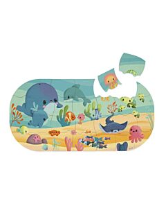  Hračka Do Vody Mäkké Puzzle Morské Zvieratká 28 Ks