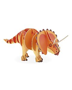  Drevené 3D Puzzle Dinosaurus Triceratops Dino 32 Ks