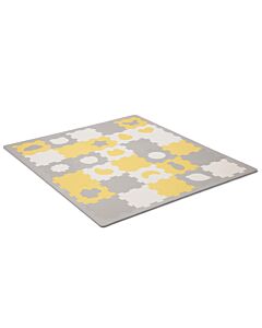  Podložka Penové Puzzle Luno Shapes 185 x 165 cm Žltá, 30ks, Premium